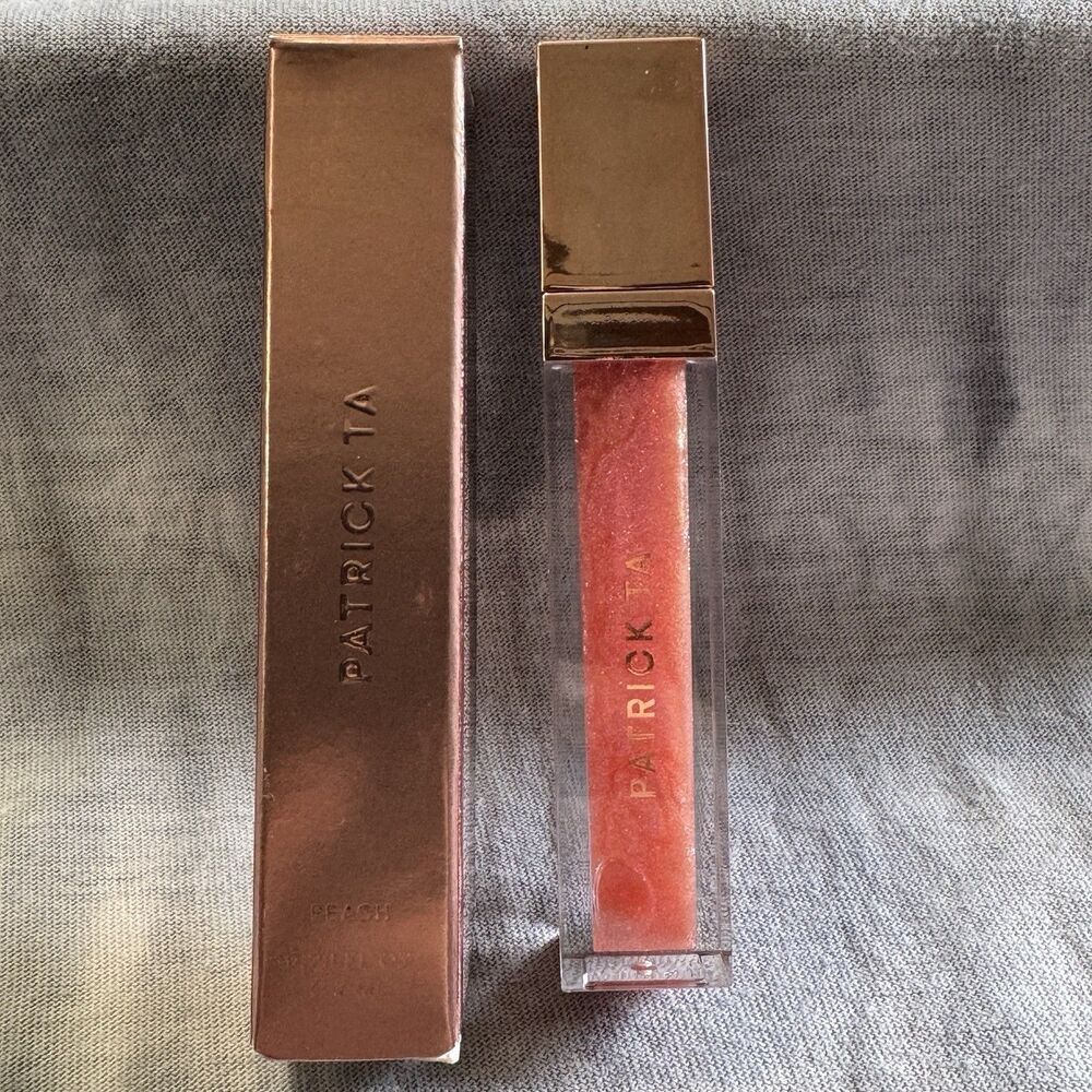 Patrick TA Major Glow Lip Shine Is She Younger Than Me? Bright Peachy Pearl NIB